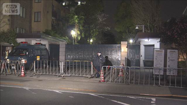 東京・港区の中国大使館に男が侵入　陸上自衛隊所属か　現場には刃物も落ちる