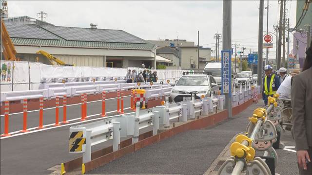 埼玉・八潮市 陥没事故の県道が一部復旧　事故から1年3カ月ぶり