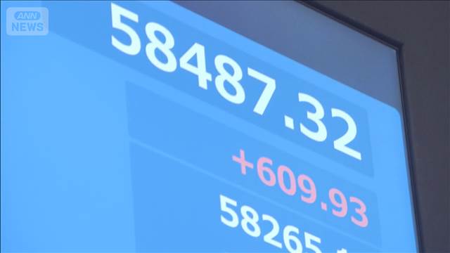 日経平均　5万8000円台を回復　米・イラン協議の進展期待で