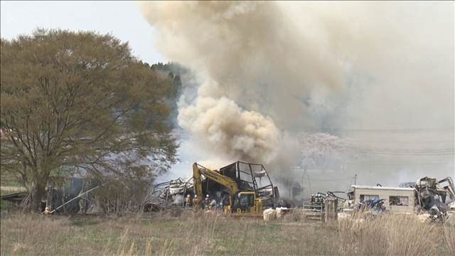 秋田市で火災　解体作業中の建物が火元か　7軒延焼