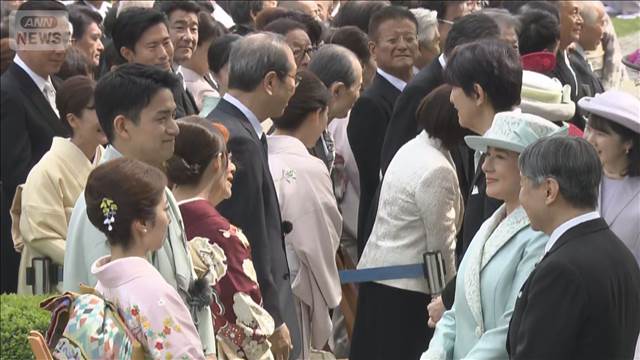 春の園遊会　両陛下「りくりゅう」ペアらと懇談 「今はお兄さん お姉さん どっち？」