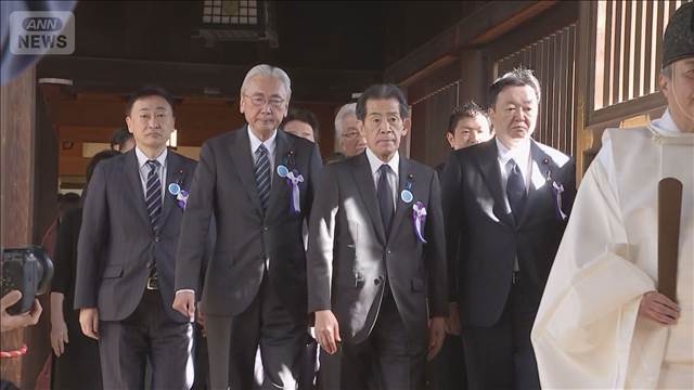 靖国神社の春の例大祭　与野党議員126人が参拝　高市総裁は玉串料奉納