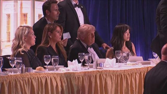 夕食会で発砲音　トランプ氏退避　全員が無事　容疑者を逮捕