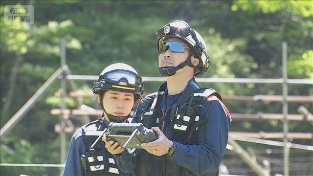 岩手・大槌町　山火事発生から2週間　ドローンで熱源を調査