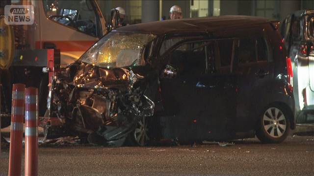 車同士が衝突　子どもら6人搬送…大学生1人が死亡　福岡・南区