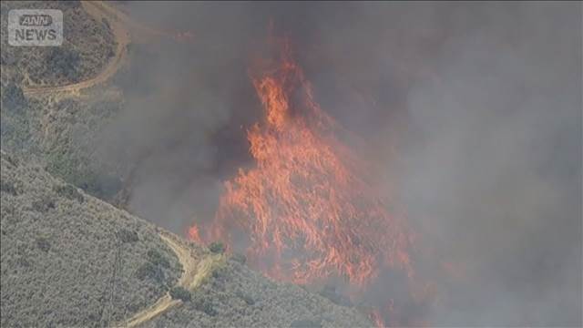 米ロサンゼルス近郊で大規模な山火事　強風で急拡大　避難指示も