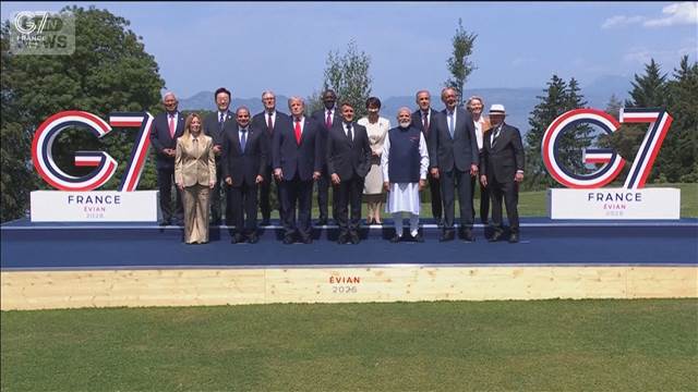 G7首脳共同声明　米イラン合意を歓迎　ロシア制裁強化の方針