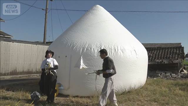 熊本地震　氷川町「すぐできて住める」　インスタントハウス設置