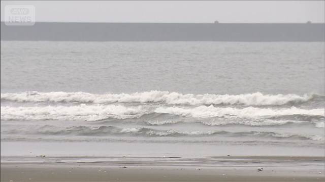 台風15号 茨城・大洗町に上陸の可能性　海岸付近で雨風強まる