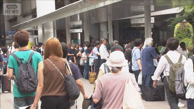 千葉の豪雨から一夜 県内の鉄道は運休も