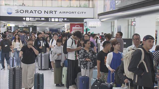 お盆の成田空港さらに混雑 電車・バス運休で足止めに 千葉豪雨