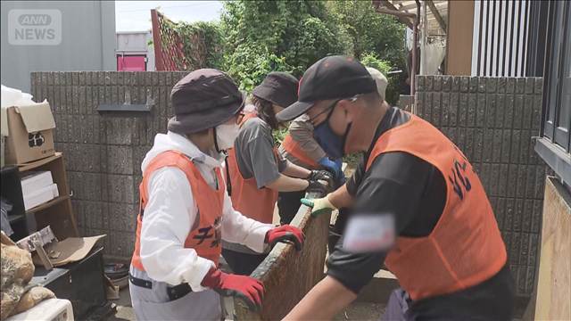 千葉市で800軒超えの住宅浸水　週末に多くのボランティア「人手いる 大変助かる」