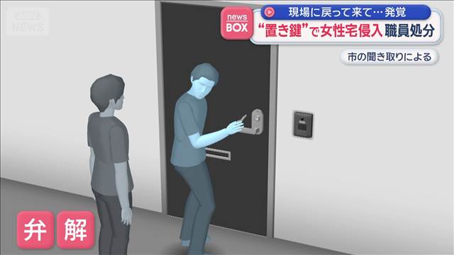 “置き鍵”で女性宅侵入　現場に戻って来て…発覚　職員処分　長崎・大村市