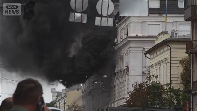 ウクライナ保安庁の本部にドローン　15人けが「ロシアはさらなる痛烈な報復に直面」