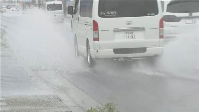 朝から激しい雨　通勤通学の時間帯を直撃　大雨の危険度高まるおそれ　仙台市