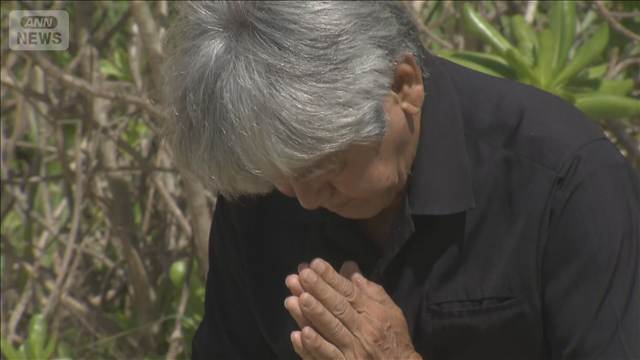 辺野古沖転覆事故から半年 船の運航団体の代表ら献花「二度と起こさないことが償い」