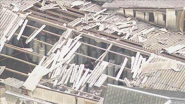 LPガス容器を扱う会社で爆発　こども園の園児ら一時避難　奈良市
