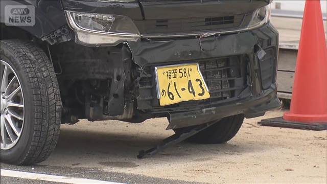 車とバイク3台絡む事故　巻き込まれた男児が意識不明　福岡市