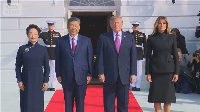 【速報】習近平氏がホワイトハウスに到着 トランプ夫妻が出迎え　米中首脳会談へ　