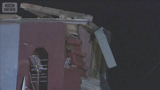 突風か 屋根のトタン飛ぶ　当時竜巻注意の防災速報　青森・五所川原市