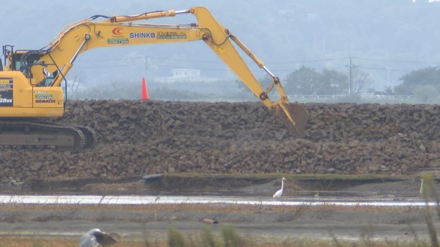 再び迫る台風　決壊した印旛沼で急ピッチの堤防復旧工事