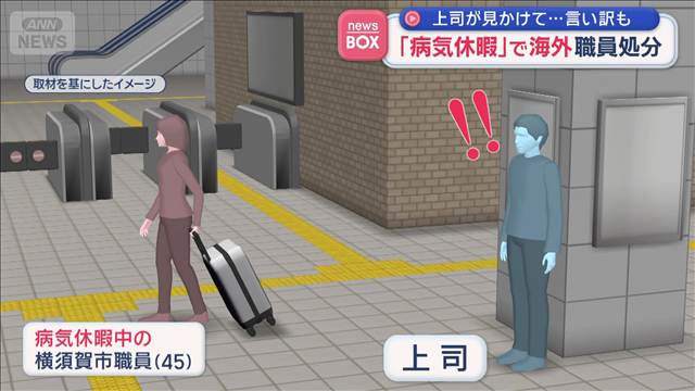 「病気休暇」で海外　横須賀市の45歳女性職員を処分　診断書の内容は嘘