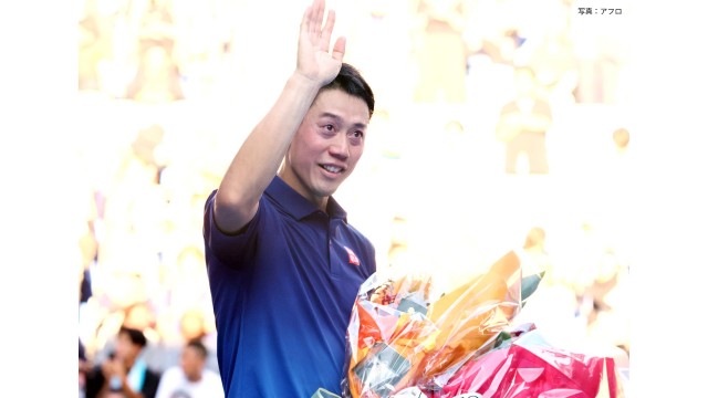 テニス錦織圭　現役最後の大会終える　ジャパンOP1回戦　世界8位に敗退