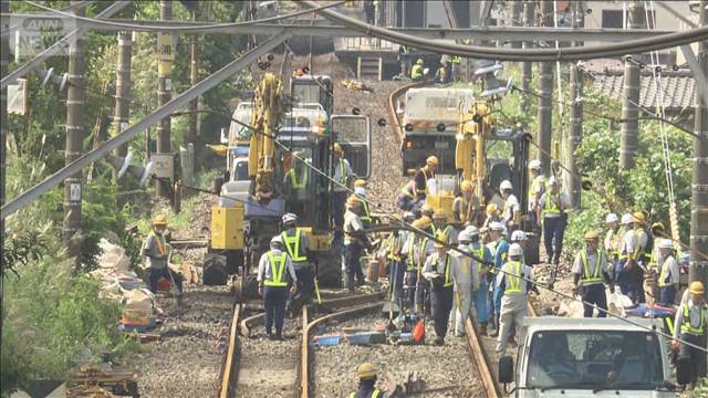 台風25号による死者15人に　JR内房線あす一部運転再開