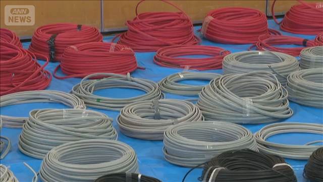 工事現場から銅線盗んだか　交際相手の息子らと共謀疑い