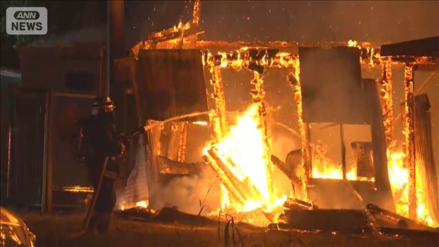 建物が激しく燃え…製材工場で火事　周辺住民に一時避難呼びかけ　大分・日田市