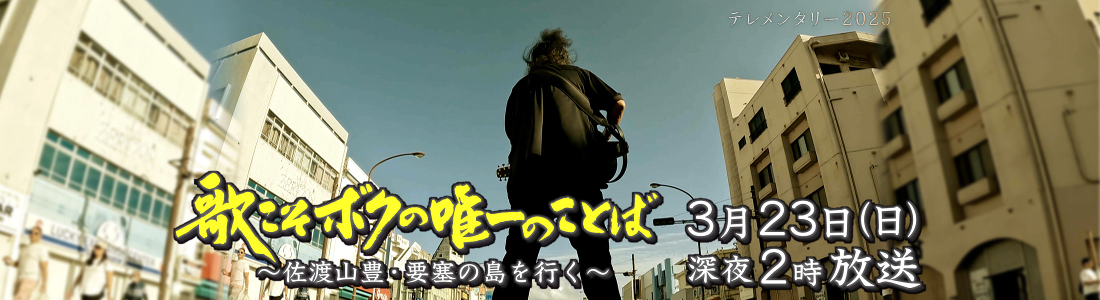 テレメンタリー2025「歌こそボクの唯一のことば～佐渡山豊・要塞の島を行く～」