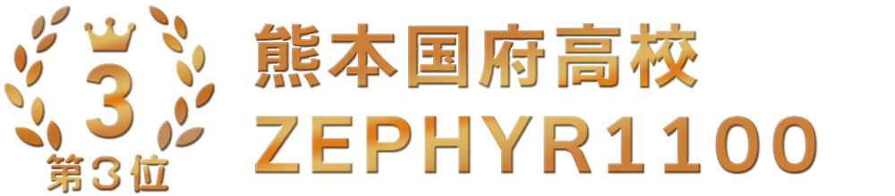 第3位 熊本国府高校 ZEPHYR1100